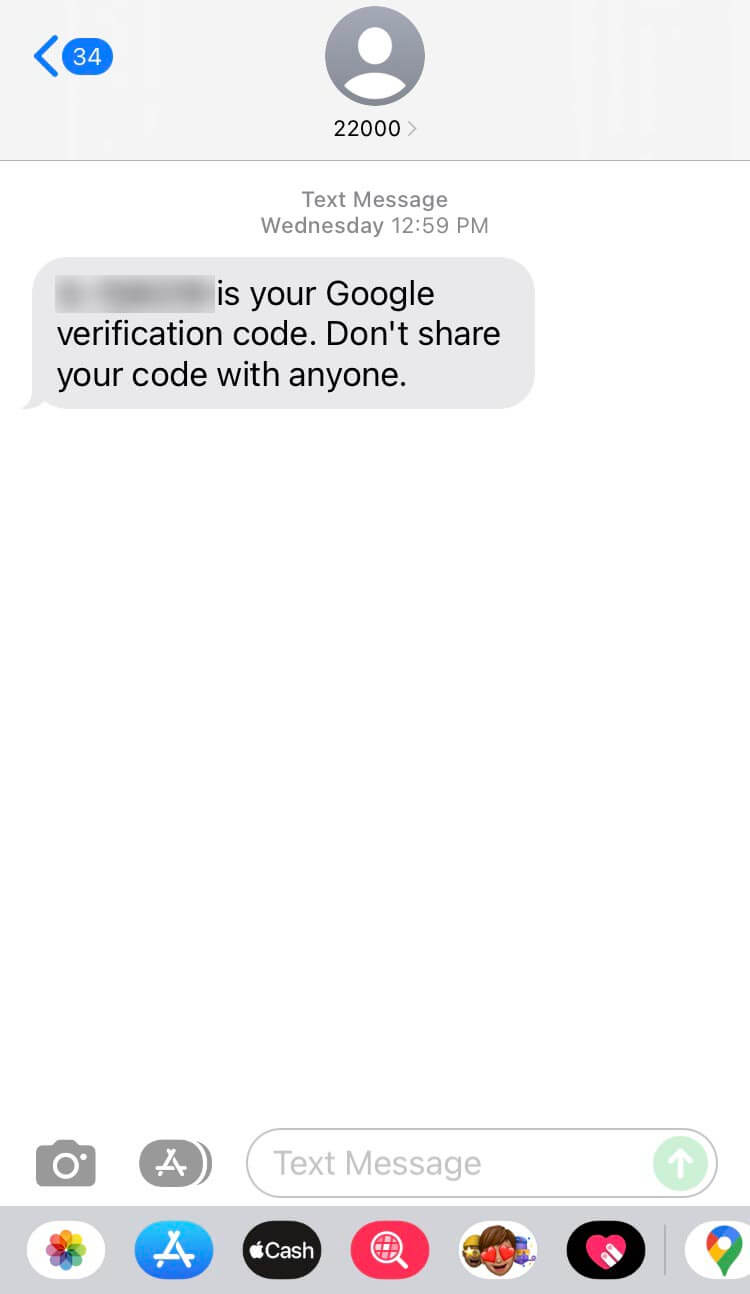 Short Code Google text messaging