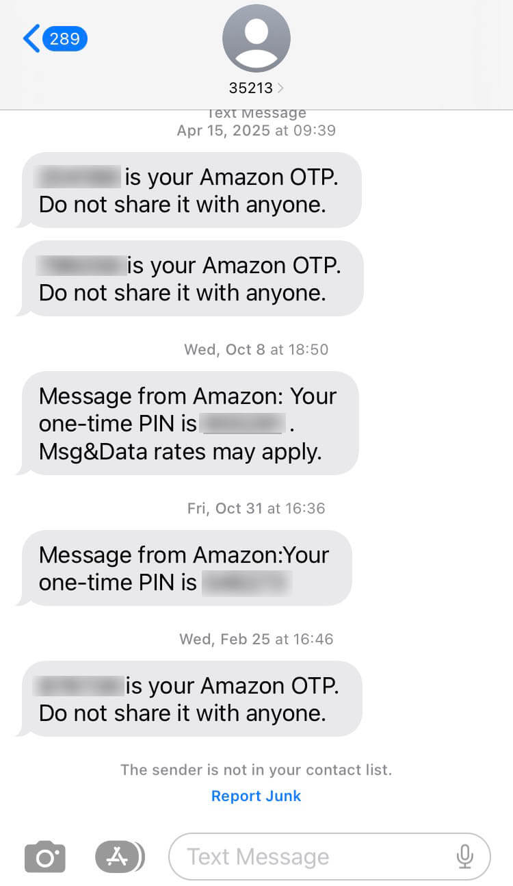 Short Code Amazon text messaging