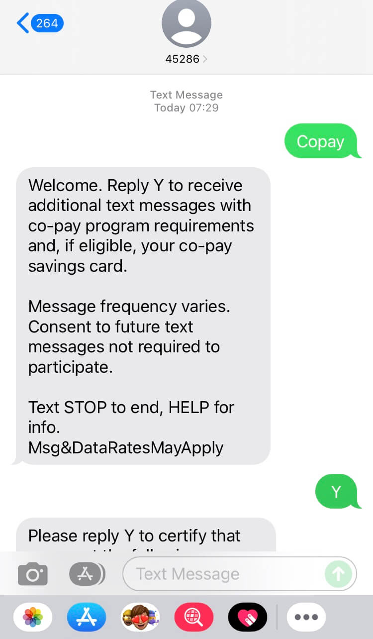 Short Code LYBALVI text messaging