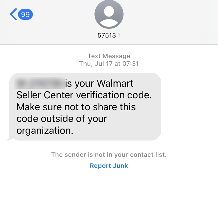 Short Code Walmart text messaging