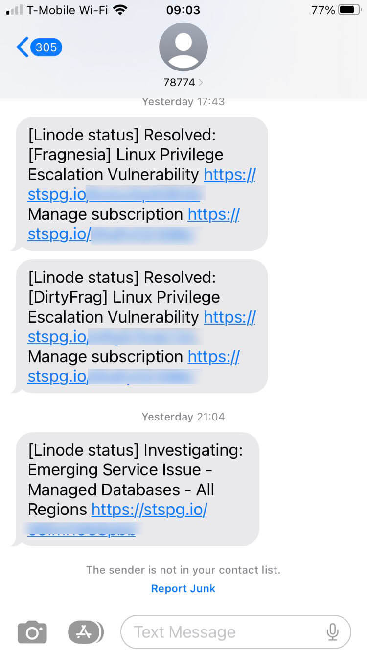 Short Code Atlassian text messaging