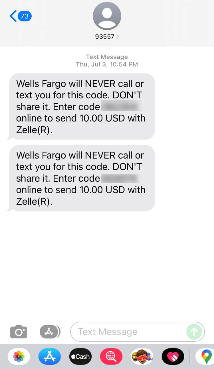 Short Code Wells Fargo text messaging