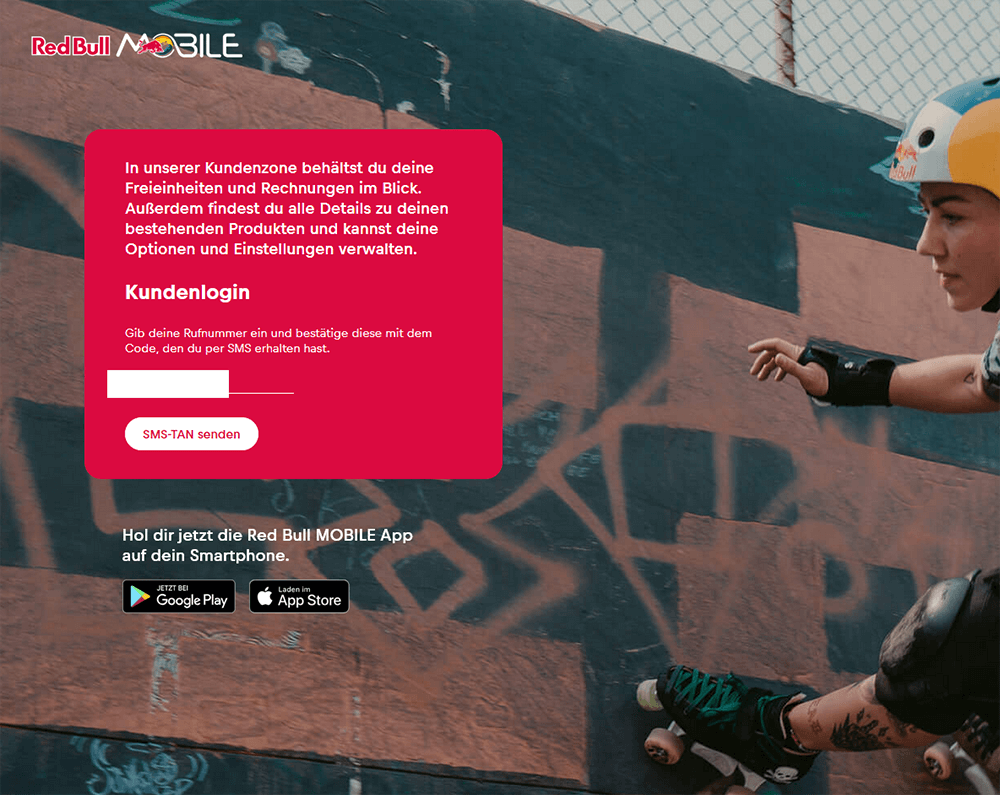 Long Code Red Bull Mobile A1 – Austria text messaging