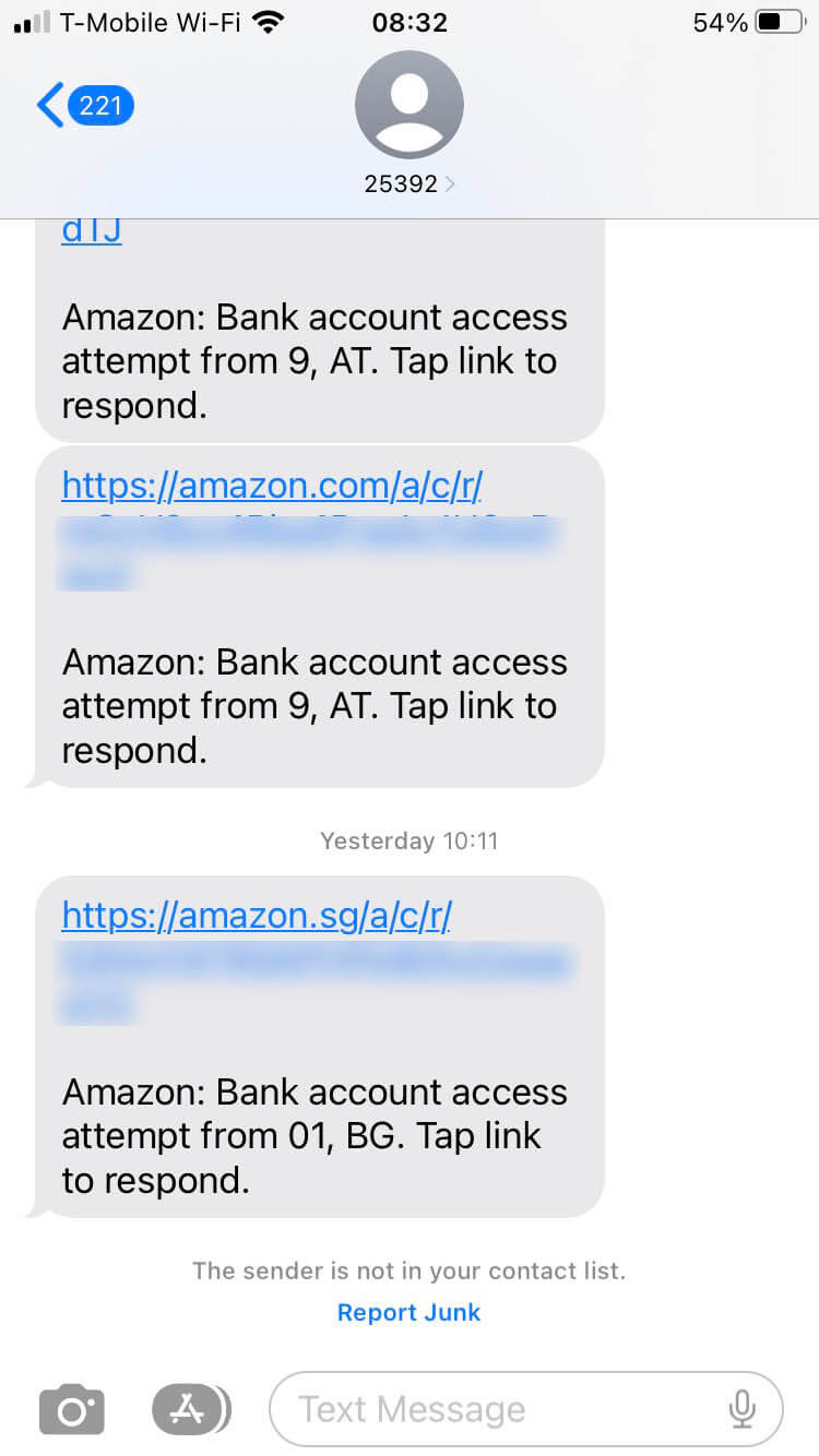 Short Code Amazon text messaging
