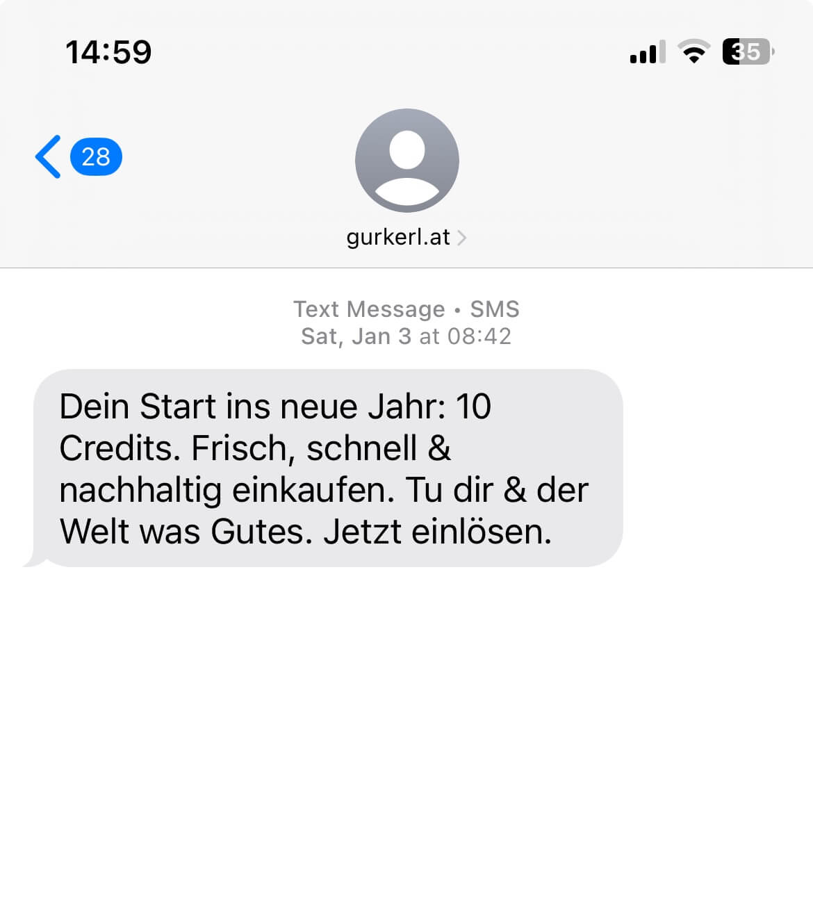 Short Code Gurkerl.at text messaging
