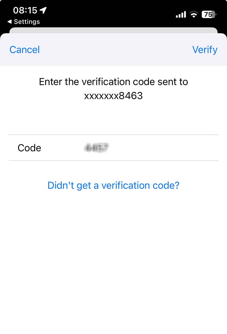 Short Code iTunes Austria text messaging