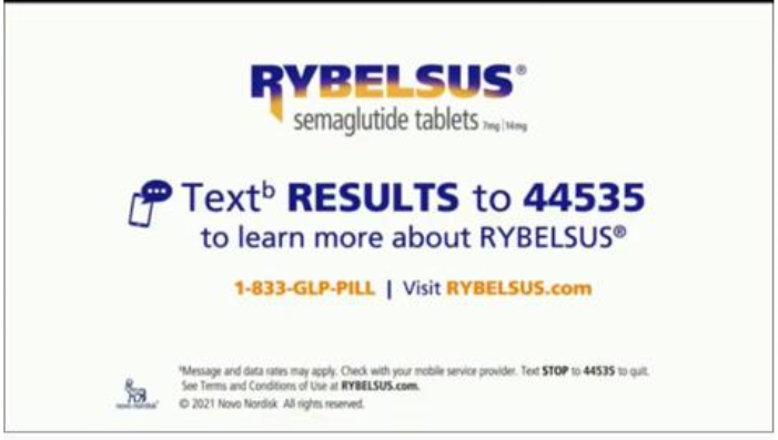 Short Code RYBELSUS text messaging