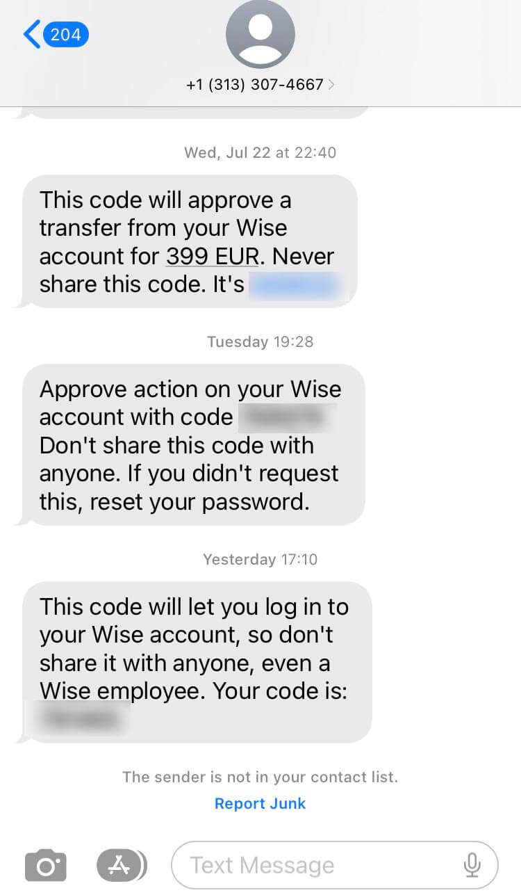 Long Code Wise  text messaging