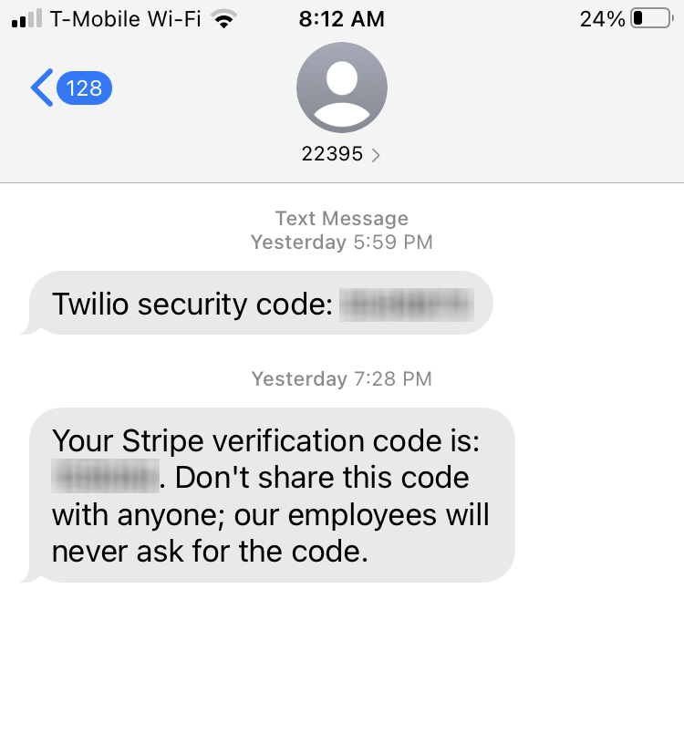 Short Code 22395 Texting Info By Authy